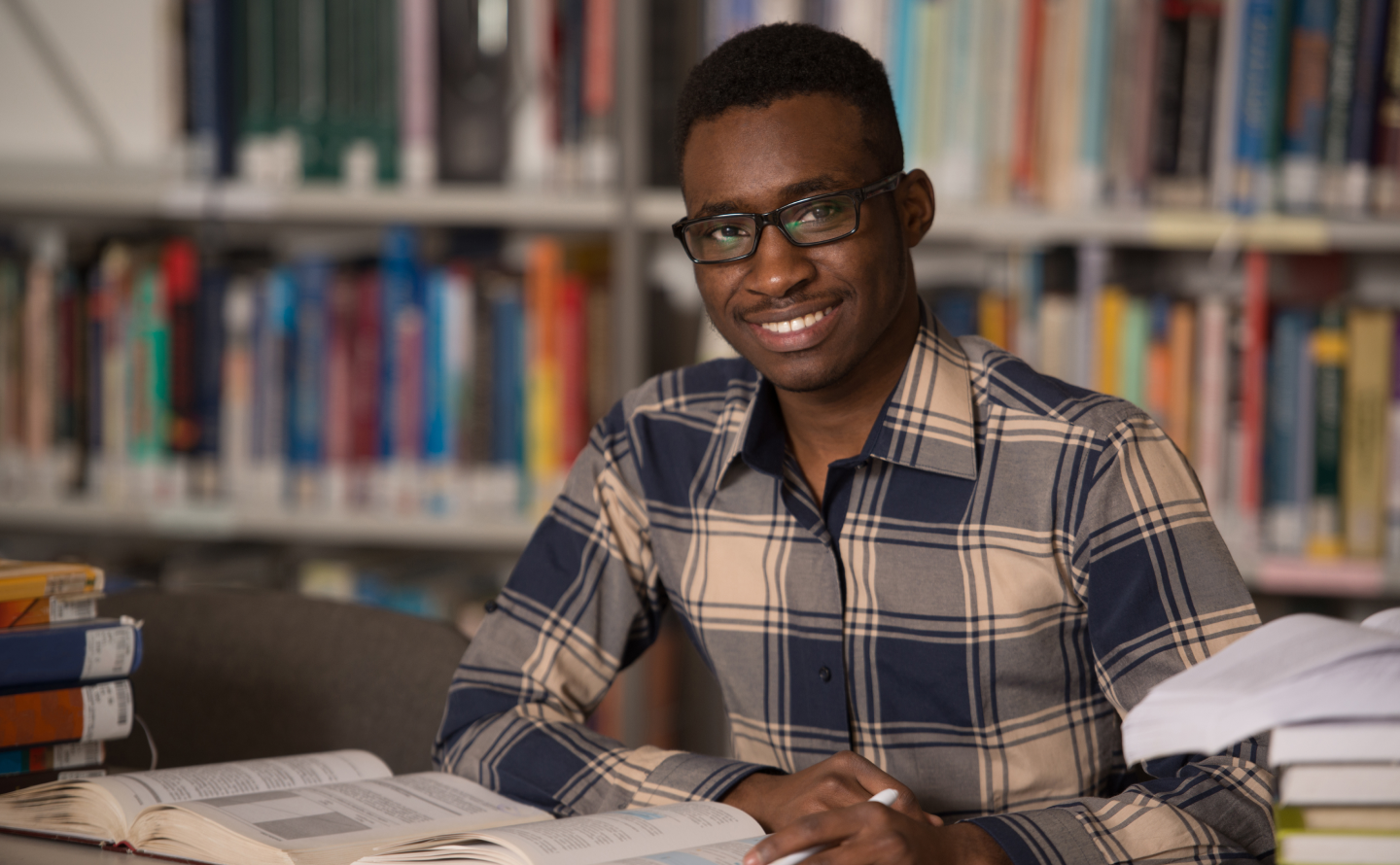 Black college. African dreamy people.